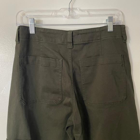 NWT Madewell‎ The Balloon Pant Midnight Olive 28 Petite Twill Barrel Utility - Picture 8 of 15